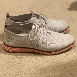 Cole Haan Women's Wingtip Oxford - Light Grey Color